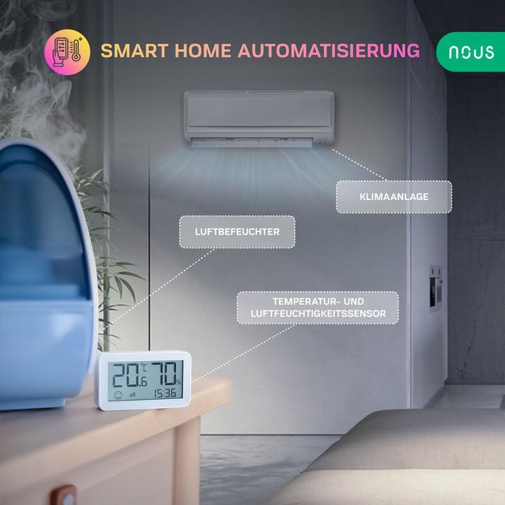 Produktbild Nous Smart LCD Temperature and Humidity Sensor E6 ZigBee