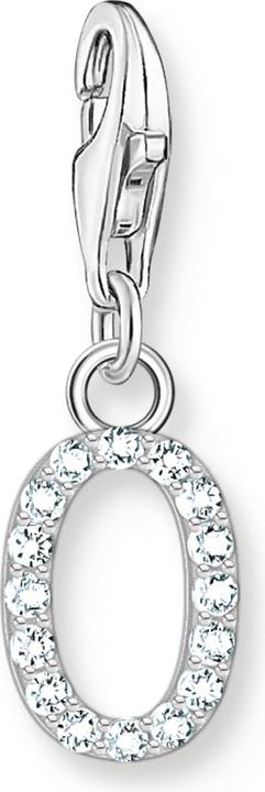 Produktbild Thomas Sabo Charm-Anhänger Buchstabe O mit Weissen Steinen Silber (925er Silber)