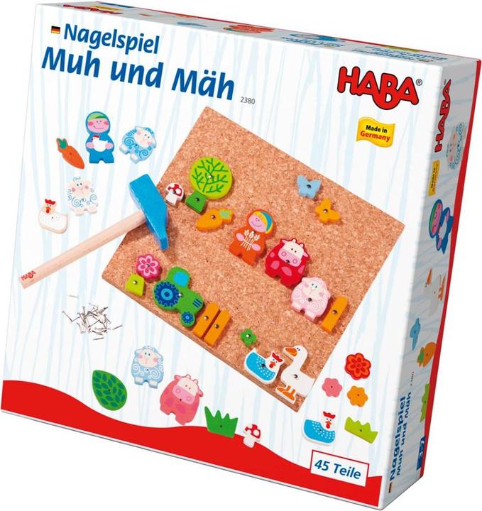 Haba Nagelspiel Muh & Mäh