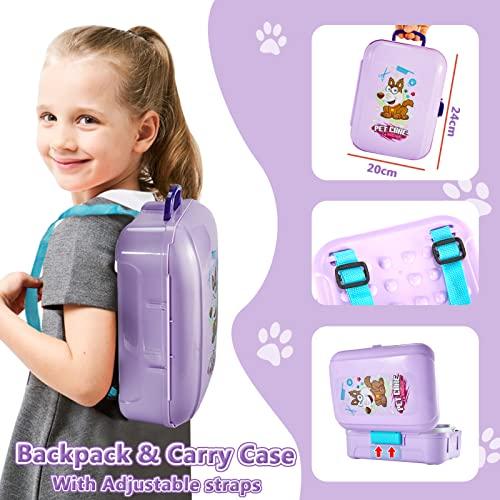Produktbild Activity Board Hunde Kinder Spielzeug, Rolle spielen Rucksack Hundesalon Spielzeug Kinder Friseur Spielset