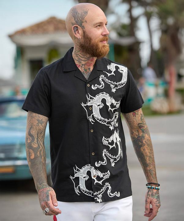 Produktbild Joe Browns Embroidered Dragon Short Sleeve Shirt (L)