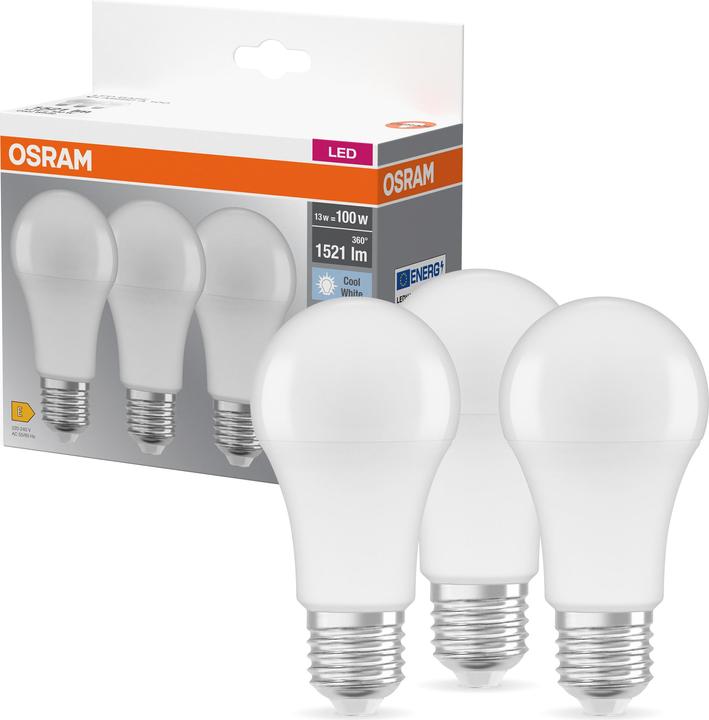 Actual product image Osram Led Base Classic A (E27, 14 W, 1521 lm, 3 x, F)