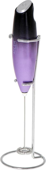 Actual product image Adler AD 4499 Milk frother with a stand, Black/Purple