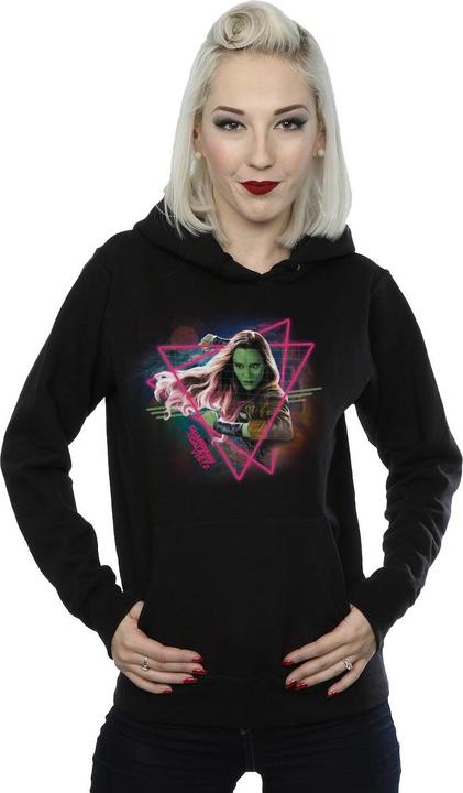 Actual product image Womens/Ladies Guardians Of The Galaxy Neon Gamora Hoodie (S)