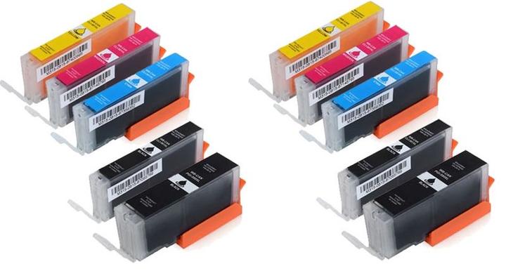 Image du produit Hermex Cartouche d'encre compatible XXL pour Canon PIXMA TS6351 (M, Y, C, PGBK, CF)
