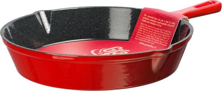Immagine prodotto padella in ghisa smaltata, 25 cm, rosso (25 cm, Padella per friggere, Ghisa)