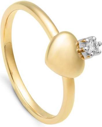 Actual product image Breuning RING - BRILL. 0,05 Ct. H/si (52, 750/18 K Gold)
