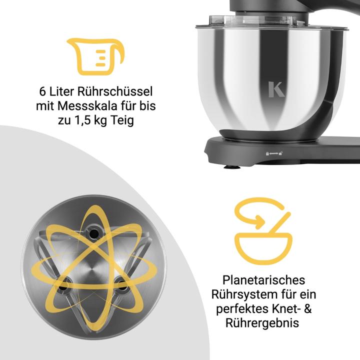 Actual product image KLAMER Food processor (1800 W)