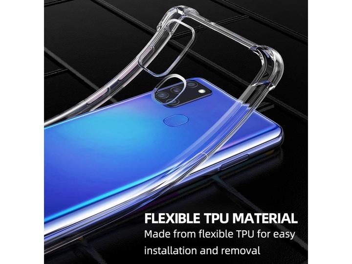 Actual product image Screenguard Samsung Galaxy A21s hull Crystal Soft Airbag Bumper (Samsung Galaxy A21s)