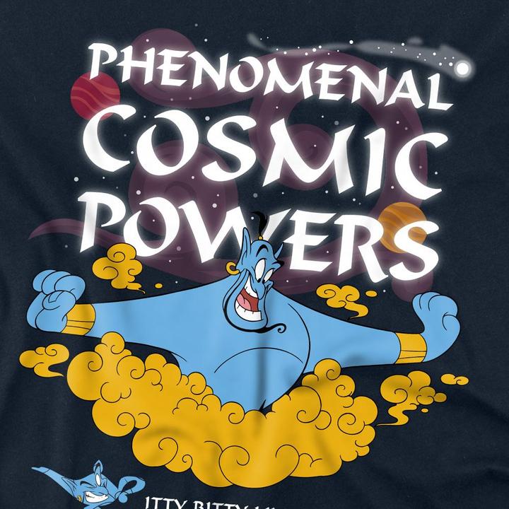 Actual product image Aladdin Unisex Adult Has Phenomenal Cosmic Powers T-Shirt (L)