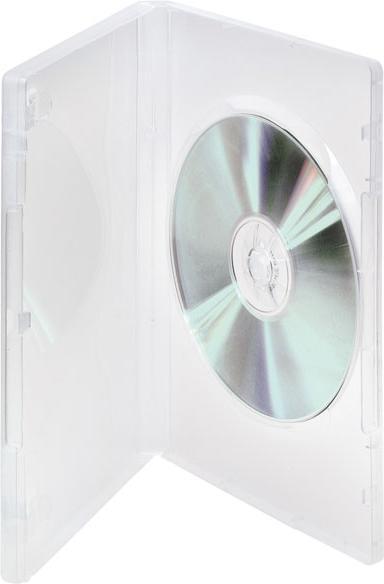 Actual product image Vivanco DVD Case for one DVD, pack of 5, transparent