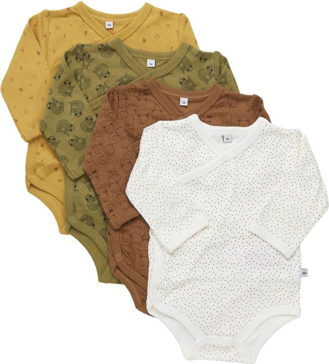 Image du produit Pippi Body manches longues à langer Lot de 4 Tinsel Gr. 62 (62)
