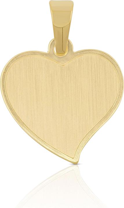 Muau Gravurplatte Herz (750/18K Gelbgold)