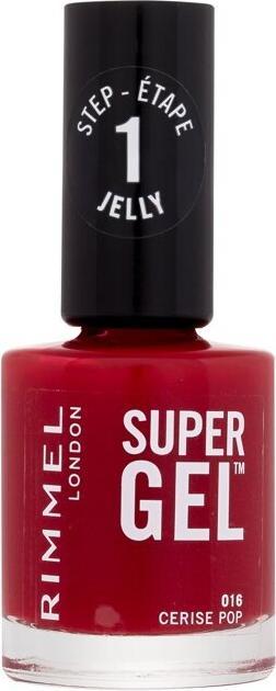 Rimmel London SUPER GEL esmalte de uñas #16-Cerise Pop 12 ml (016 Cerise Pop, Gel-Effekt Nagellack)