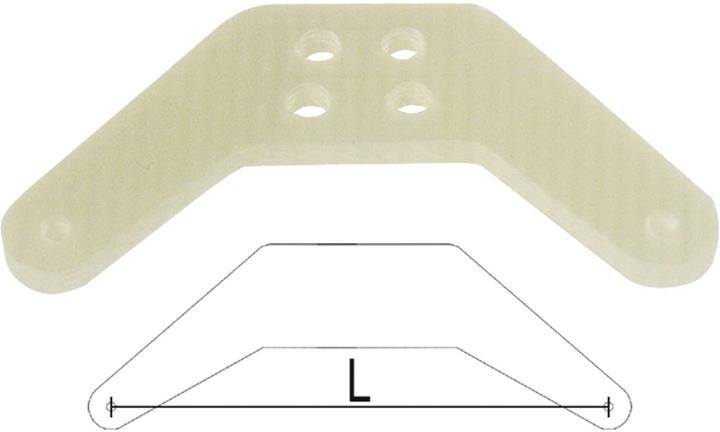 Produktbild Modellbau Lindinger seitenruderhebel gfk 35mm