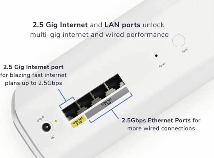Actual product image Netgear Orbi RBE773 Mesh WiFi 7 3er-Set