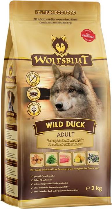 Actual product image Wolfsblut Dry food for dogs Wild Duck Duck with potatoes (Adult, 1 pcs., 2000 g)