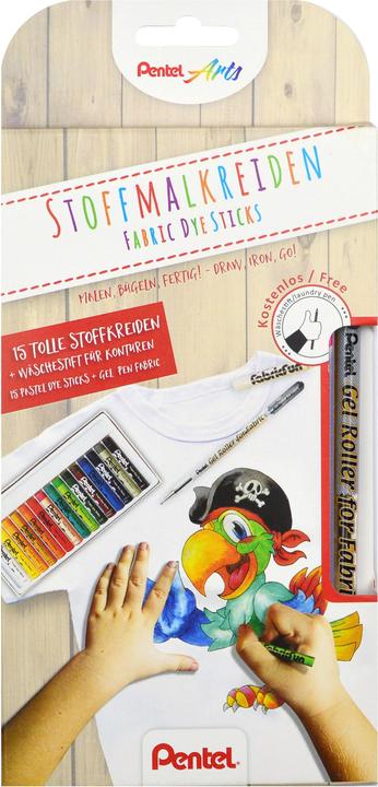 Produktbild Pentel Fabric Fun Wachs-Set (Mehrfarbig, 1 x)