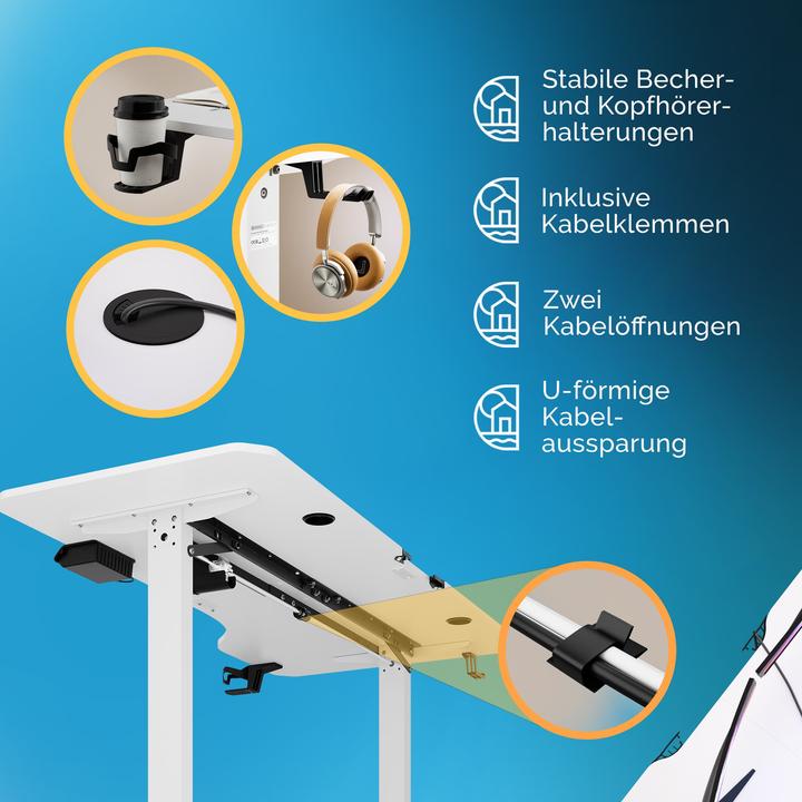 Produktbild Casaria Höhenverstellbarer Schreibtisch