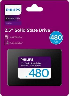 Actual product image Philips Ultra Speed 480GB SSD SATA III (480 GB, 2.5")