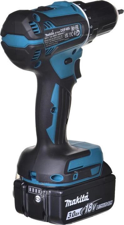 Produktbild Makita Screwdriver-drill DDF485RF3J 18V 50Nm 3x3,0Ah MAKPAC (Akkubetrieb)