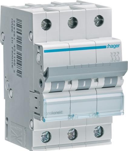 Hager MCN316E, 230 - 400 V