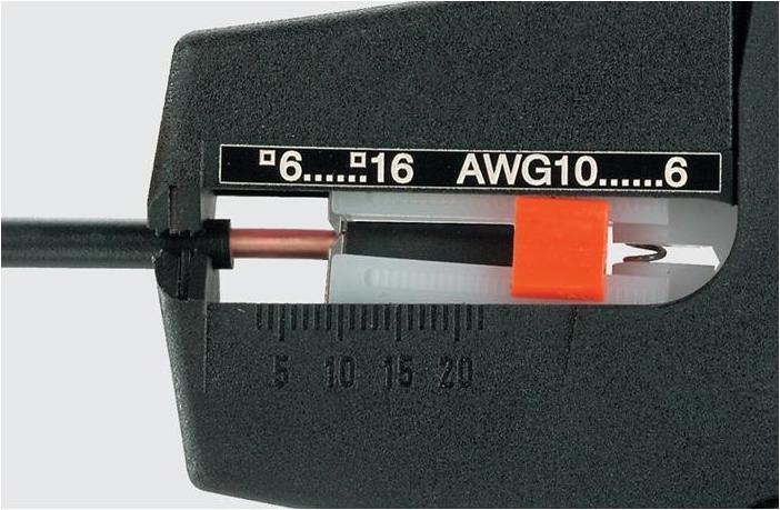 Image du produit Weidmüller Pince à dénuder automatique - 0.08-10.0 mm² - droite (190 mm)