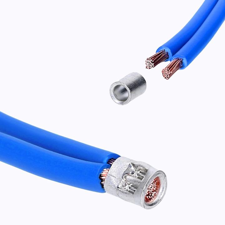 Actual product image Kalitec 10 pieces L2-P parallel connector 10mm² I Connector uninsulated I Crimp connector bare I Cable
