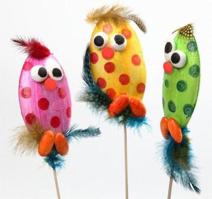 Actual product image Creativ Company Guinea fowl feathers assortment
