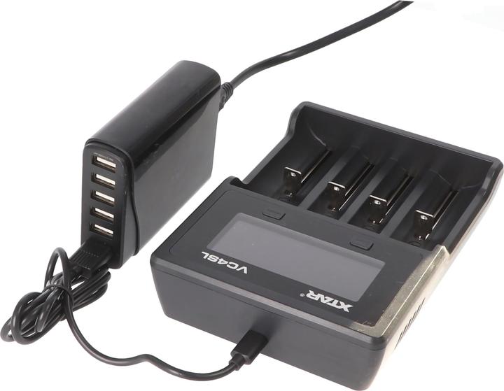 Actual product image Xtar VC4SL (1 pcs., 14500, 16340, 18500, 18650, 21700, 26650, AAA, AA, Rechargeable battery)
