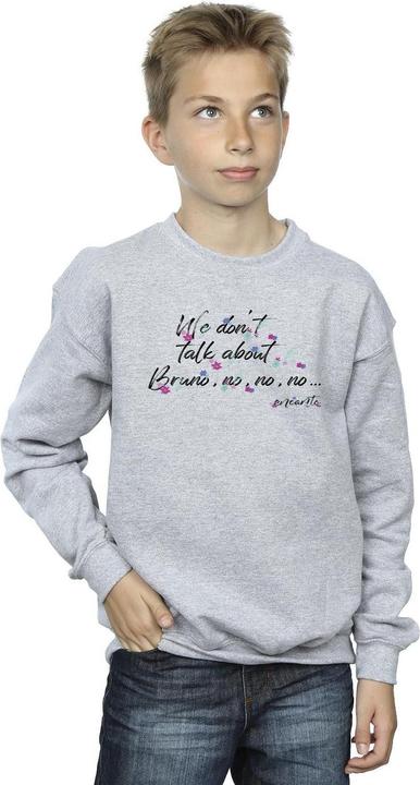Actual product image Disney Boys Encanto We Dont Talk About Bruno No No Sweatshirt (116)