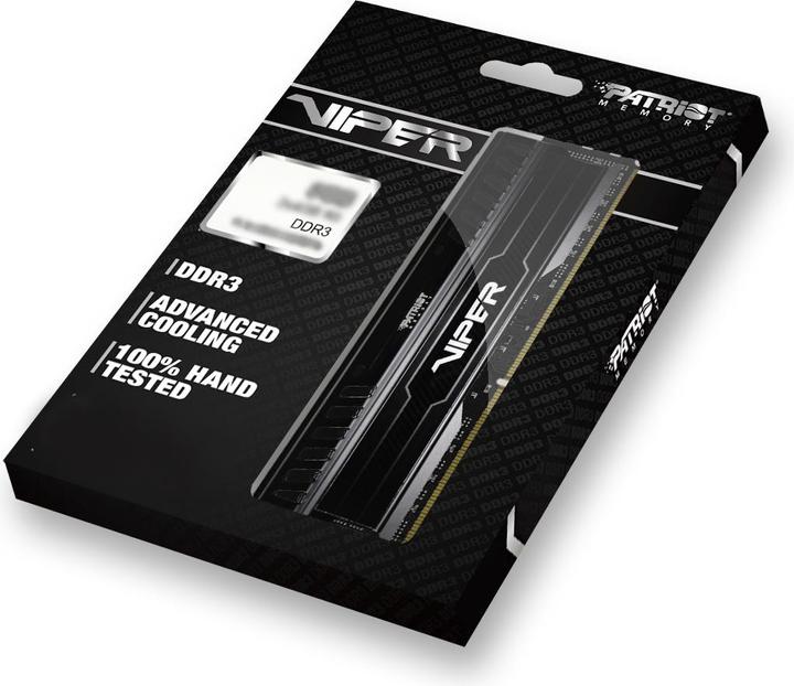 Actual product image Patriot DDR3, 1600 memory module (1 x 8GB, 1600 MHz, DDR3-RAM, DIMM)