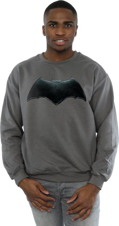 Actual product image Mens Justice League Movie Batman Emblem Sweatshirt (XL)