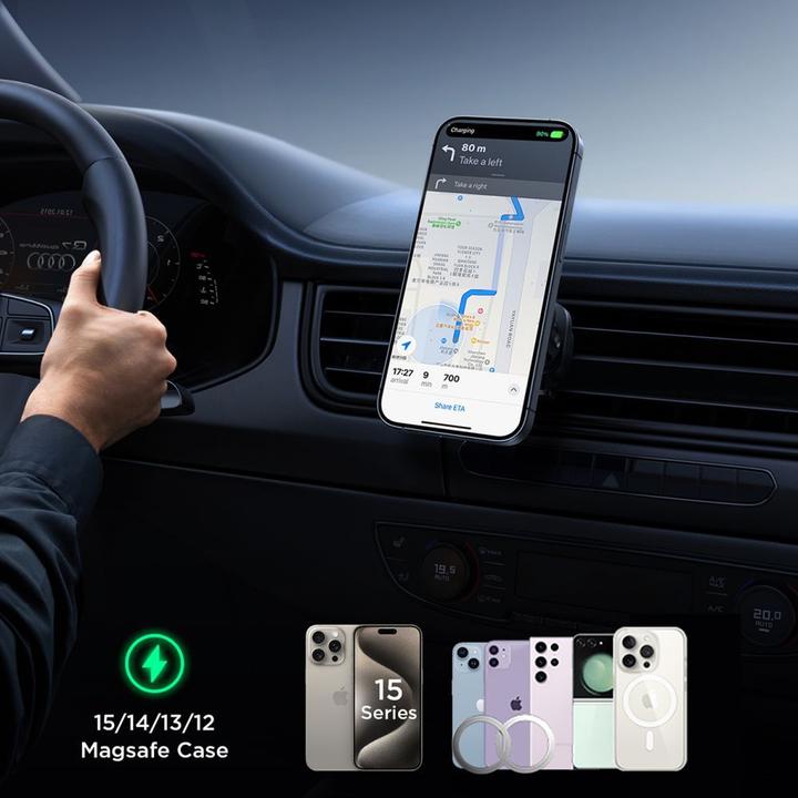 Immagine prodotto Joyroom Supporto per telefono da auto con caricatore wireless (compatibile con MagSafe) per bocchetta