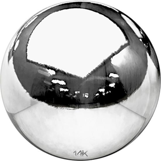 Image du produit Star Piercing Micro boule en or blanc 14k (Or 14k)