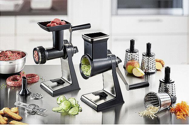 Produktbild GEFU Trommelreibe mit Fleischwolfvorsatz