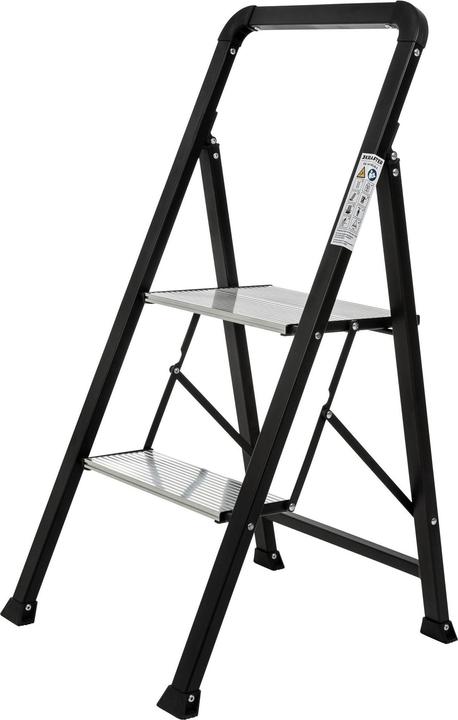 Produktbild Krafter Trittleiter 2 Stufen Stahl/Aluminium (Trittleiter, 48 cm)