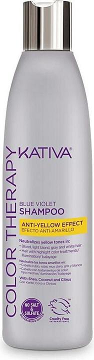 Kativa BLUE VIOLET anti-yellow effect shampoo 250 ml (250 ml, Flüssiges Shampoo)