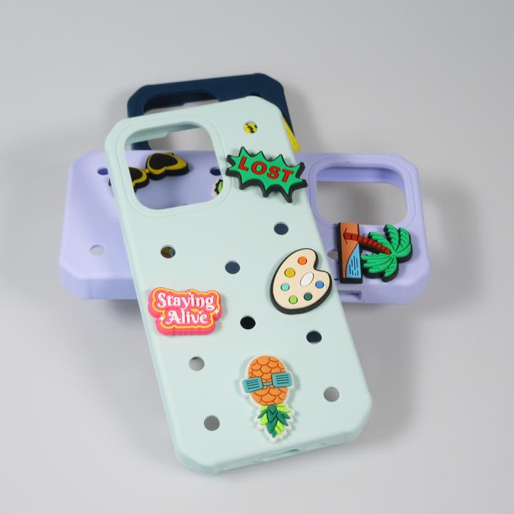 Actual product image PhoneLook Trendy 3D stickers for silicone case with holes Red Shiny Heart