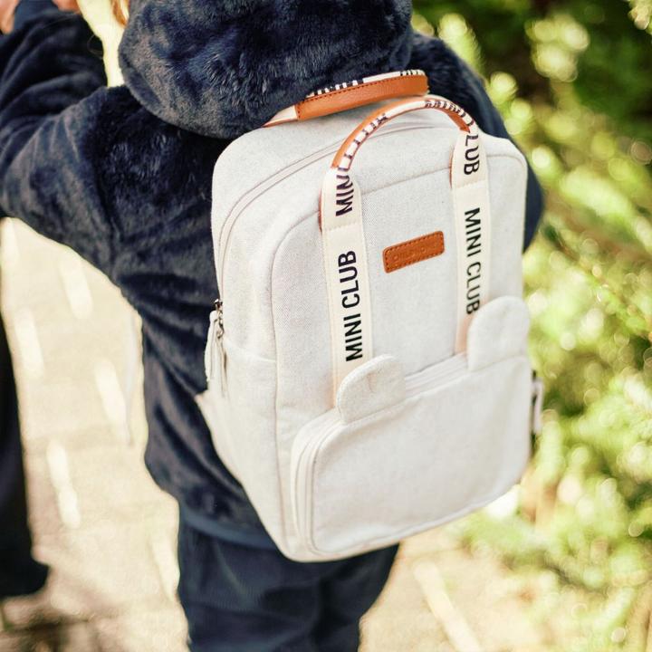 Image du produit Childhome Sac à dos pour enfants Club Signature canvas vieux blanc (7.40 l)