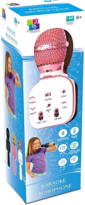 Actual product image Amuuso Karaoke Microphone-Pink - 6.6X5.9X22.8 Cm