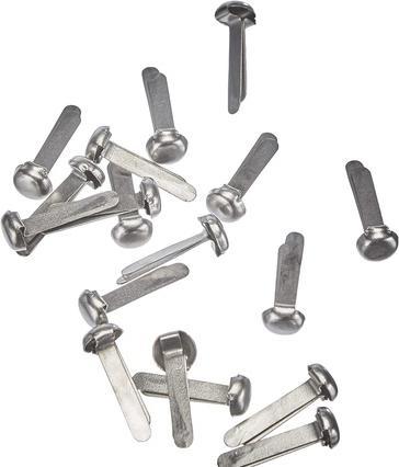Actual product image Wedo Round head clamp nickel-plated (500 x)