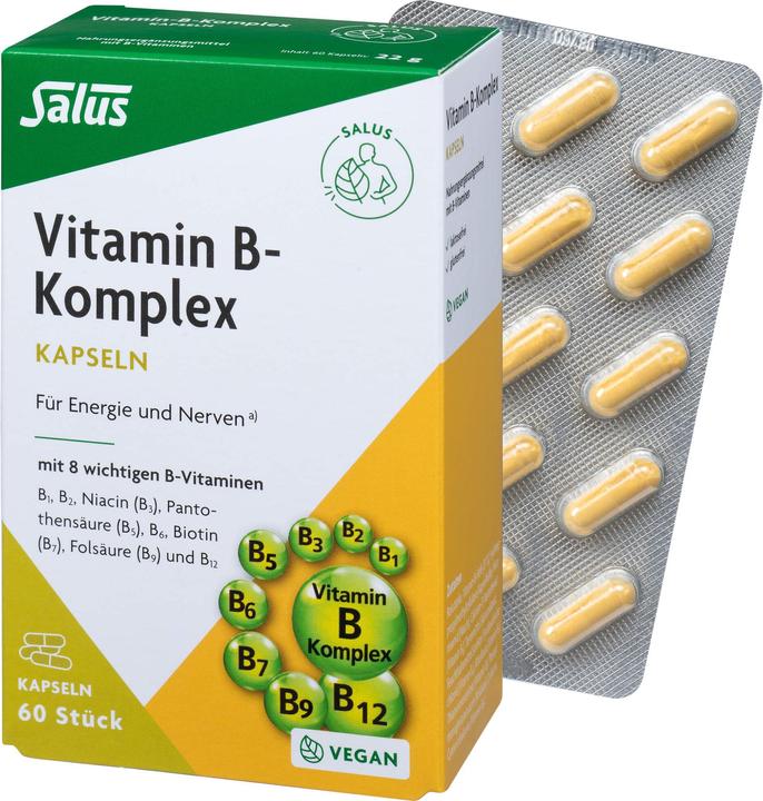Actual product image Salus Vitamin B Complex Caps (60 Piece, Capsules, 52 g)