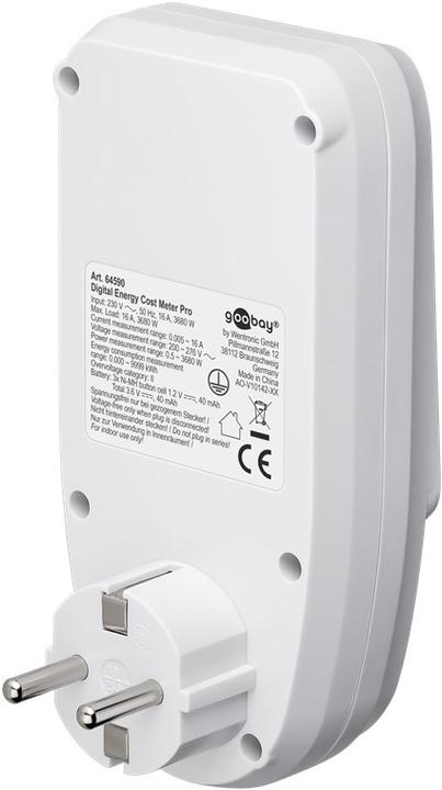 Actual product image Goobay Digital energy cost meter Pro