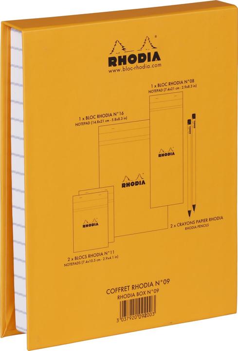 Actual product image Rhodia Blocks stapled 80g Basics (A1, Checked)