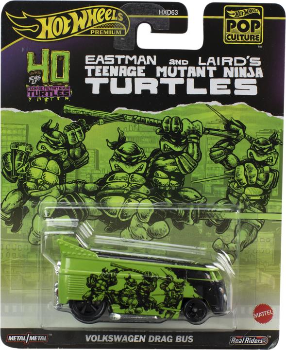 Produktbild Hot Wheels Pop Culture Eastman And Laird's Teenage Mutant Ninja Turtles Volkswagen Drag Bus γ