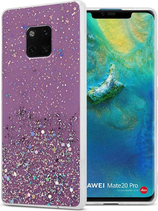 Purple with glitter