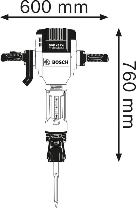 Produktbild Bosch Professional Abbruchhammer GSH 27 VC (Netzbetrieb)
