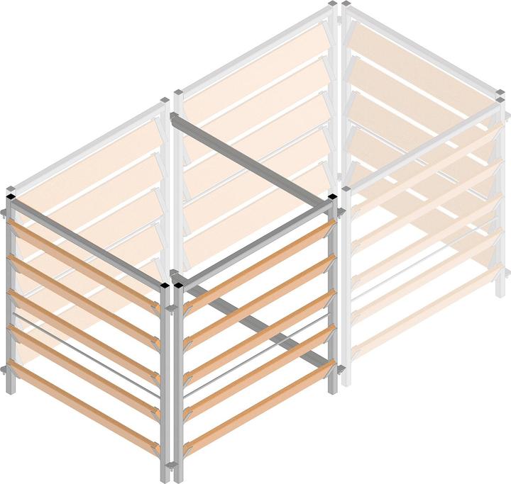 Actual product image Bellissa Composter extension set wood/metal