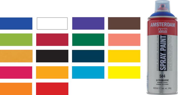 Actual product image Amsterdam Spray paint (Titanium white, 400 ml)